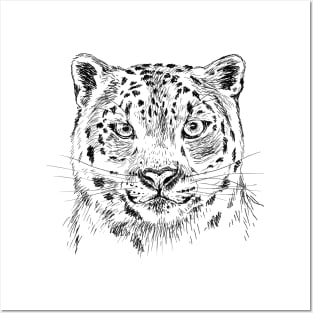 Snow Leopard Print Posters and Art